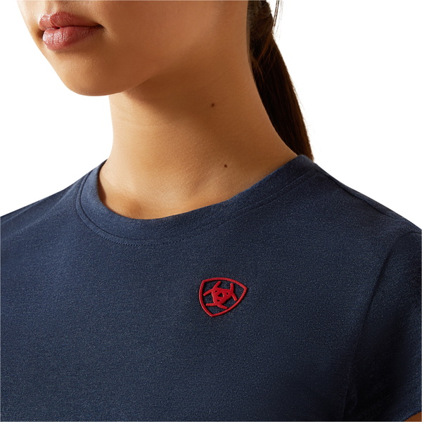 2025 Ariat Junior BV Logo T-Shirt 10062569 - Navy Heather